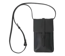 Léonore leather smartphone bag, Women , Black