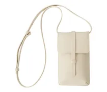 Léonore leather smartphone bag, Women , Beige