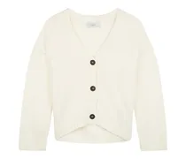 Women's Cropped Cosy Cashmere Cardigan, Women , White