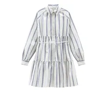Ruffled Shirt Dress, Women , White