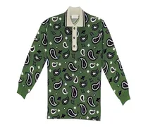 Paisley Birdseye jacquard sweater, Men, Green