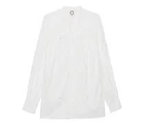 Ornella buttoned flared blouse, Women , White