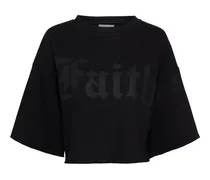 Faith cropped sweatshirt, Women , Black