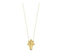 Trunk Lock Pendant Necklace and Brooch - Women