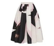Pleated Midi Skirt, Women , Black