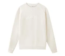 Varsity Crewneck Sweatshirt, Men, White