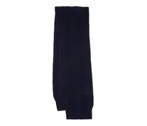 All Over Rib And Cable Scarf Detail, Women , Navy