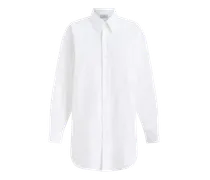 Camicia In Cotone Con Pegaso, Donna, Bianco