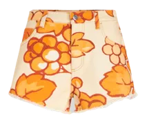Shorts In Denim, Donna, Arancione
