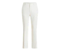 Pantaloni Sartoriali Paisley Jacquard, Uomo, Bianco