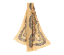 Sciarpa In Cashmere Con Stampa Ornamentale, Donna