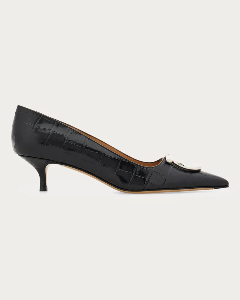 Ferragamo Donna Décolleté maxi Gancini Nero Nero