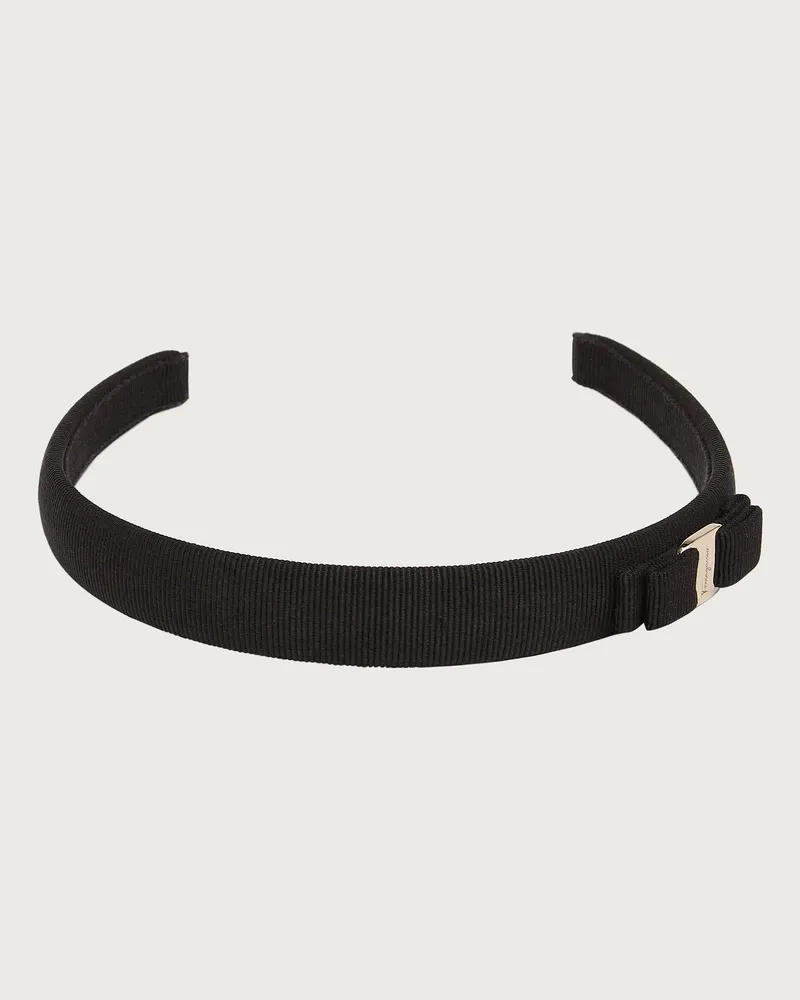 Ferragamo Donna Cerchietto fiocco Vara Nero Nero