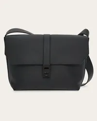 Ferragamo Uomo Borsa messenger con fibbia Gancini Nero Nero