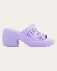 Ferragamo Donna Slide con suola chunky Viola Viola