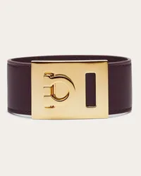 Ferragamo Donna Bracciale con Gancini - Mis 15 Marrone Marrone