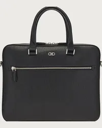 Ferragamo Uomo Borsa business Gancini Nero Nero