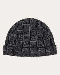 Ferragamo Uomo Beanie Ferragamo monogram Nero Nero