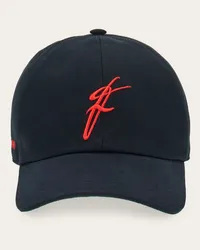 Ferragamo Uomo Cappellino con firma Rosso Rosso