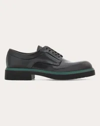 Ferragamo Uomo Derby con ornamento Nero Nero