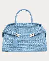 Ferragamo Donna Borsa a mano Hug (M) Blu Blu