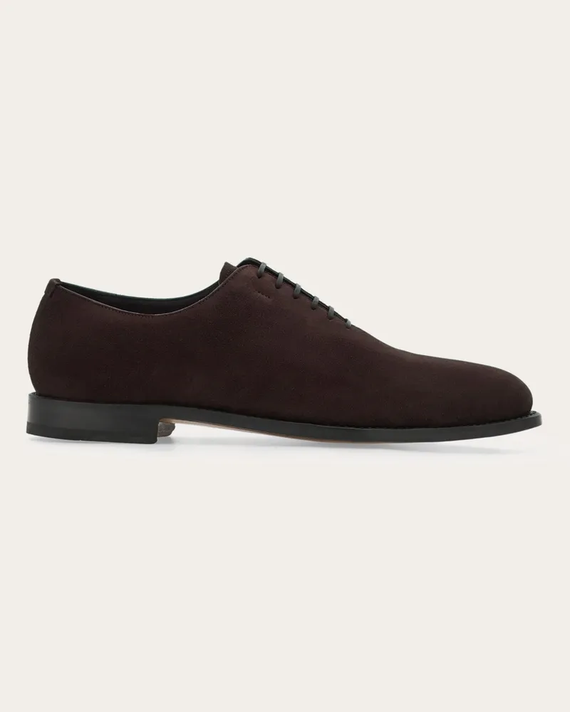 Ferragamo Uomo Oxford Tramezza Marrone Marrone