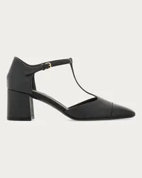 Ferragamo Donna Décolleté T-strap tacco chunky Nero Nero