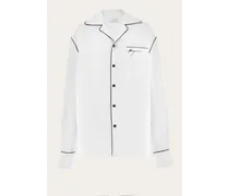 Uomo Camicia pigiama Bianco