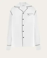 Ferragamo Uomo Camicia pigiama Bianco Bianco