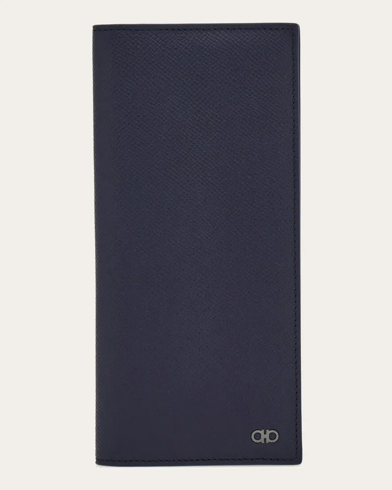 Ferragamo Uomo Portafoglio organizer Gancini Blu Blu