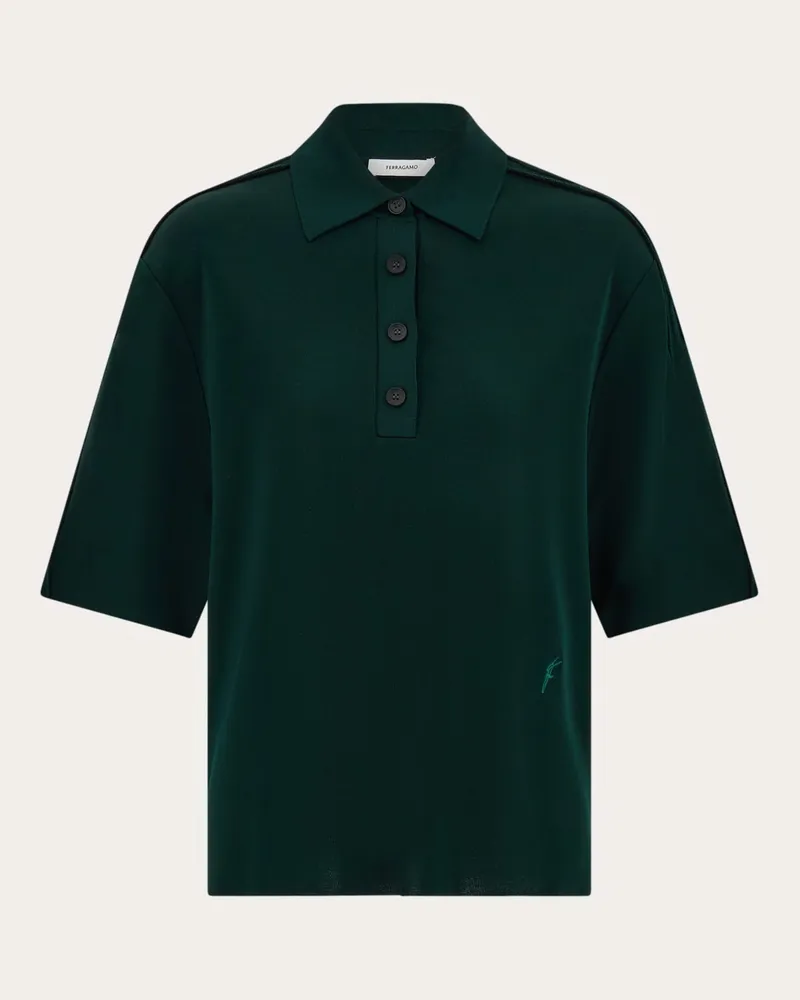 Ferragamo Donna Polo in maglia Verde Verde