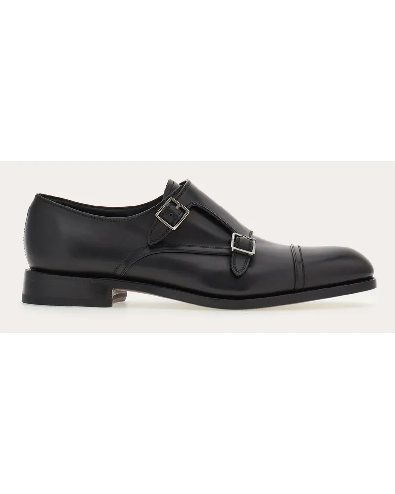Ferragamo Uomo Double monkstrap Tramezza Nero Nero