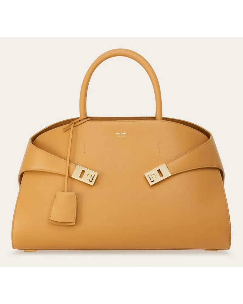 Ferragamo Donna Borsa a mano Hug (L) Beige Beige