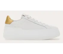Donna Sneaker con plateau Bianco