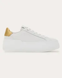 Ferragamo Donna Sneaker con plateau Bianco Bianco