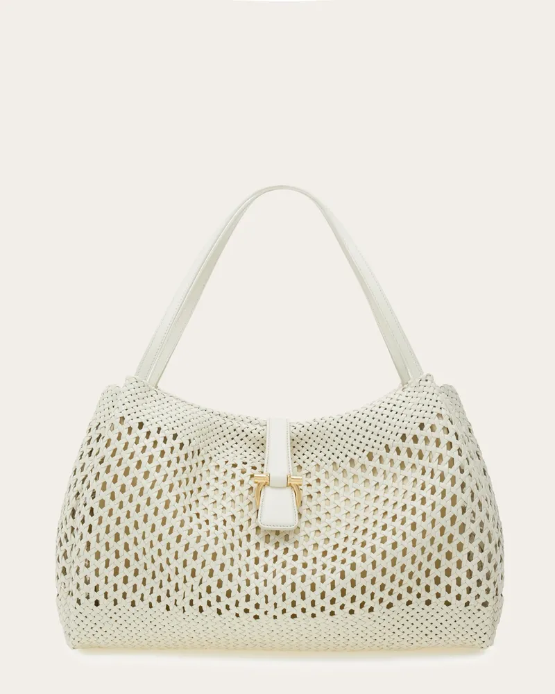 Ferragamo Donna Tote bag Ferragamo Mia (L) Bianco Bianco