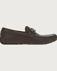 Ferragamo Uomo Driver ornamento Gancini Marrone Marrone