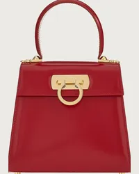 Ferragamo Donna Iconic Top Handle (S) Rosso Rosso