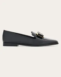 Ferragamo Donna Mocassino new Vara plate Nero Nero