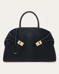 Ferragamo Donna Borsa a mano Hug (M) Nero Nero