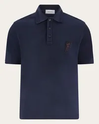 Ferragamo Uomo Polo in cotone biologico Blu Blu