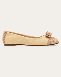 Ferragamo Donna Ballerina Varina Beige Beige