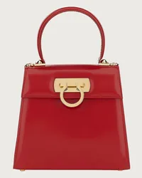 Ferragamo Donna Iconic Top Handle (S) Rosso Rosso