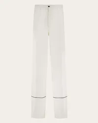 Ferragamo Uomo Pantalone pigiama Bianco Bianco