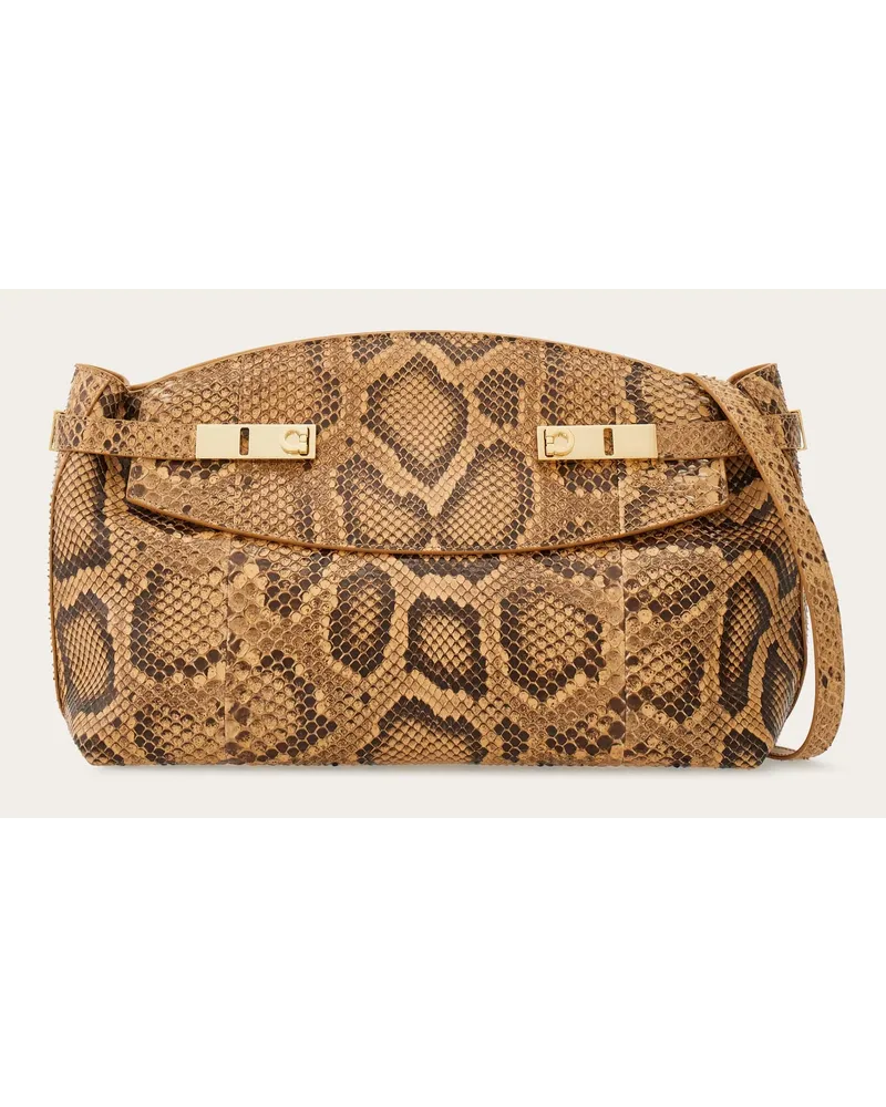 Ferragamo Donna Borsa a tracolla Hug soft Marrone Marrone