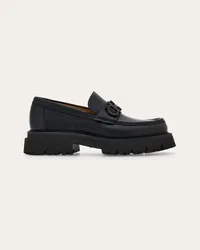 Ferragamo Uomo Mocassino con ornamento e suola chunky Nero Nero