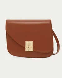 Ferragamo Donna Borsa a tracolla Fiamma (M) Marrone Marrone