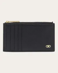 Ferragamo Uomo Porta carte di credito Gancini Nero Nero