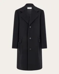 Ferragamo Uomo Cappotto in lana e cashmere Nero Nero