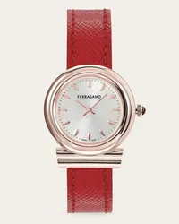 Ferragamo Donna Orologio Gancini Rosso Rosso